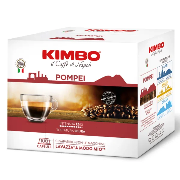 Kimbo Pompei da 100 capsule compatibile Lavazza modo mio